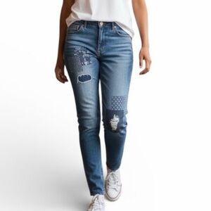Old Navy Patched Rockstar Slim Jeans